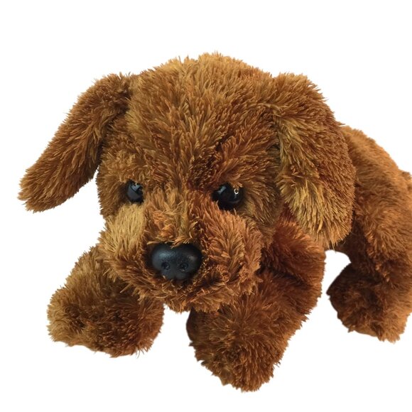 Ty Chocolate Lab Puppy Dog Plush 12" Stuffed Animal Reddish Brown Labradoodle - Picture 2 of 8